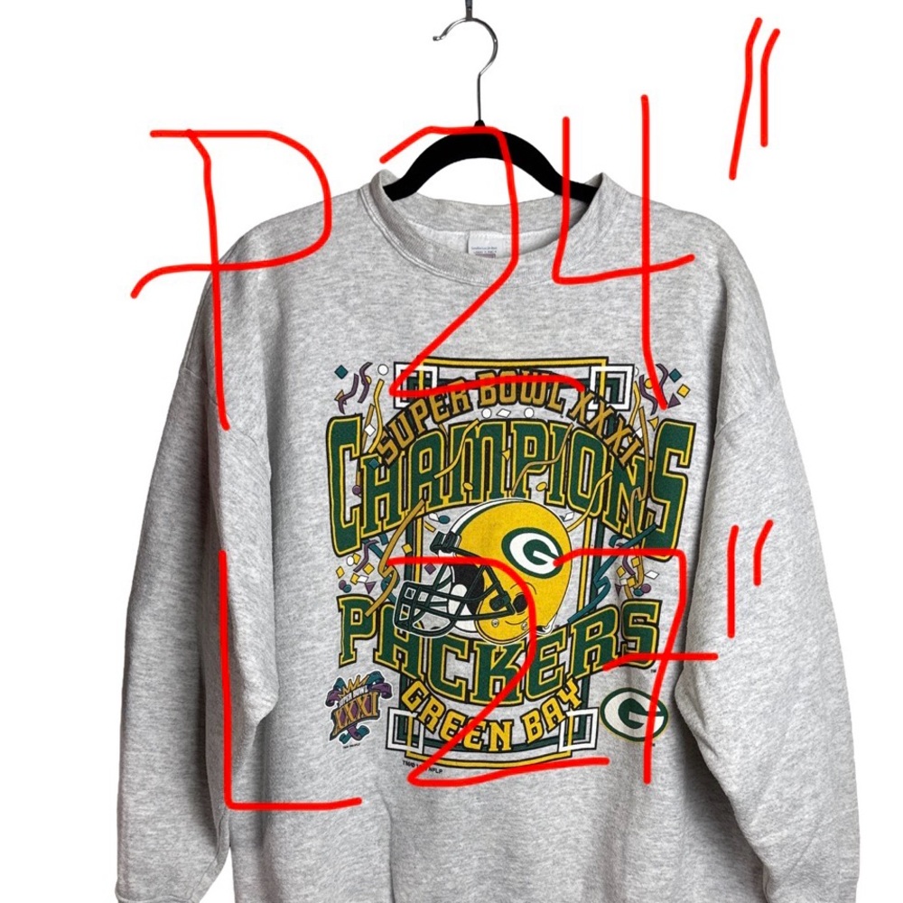 Vintage Green Bay Packers Super Bowl Crewneck Sweatshirt – XL - Picture 8 of 8